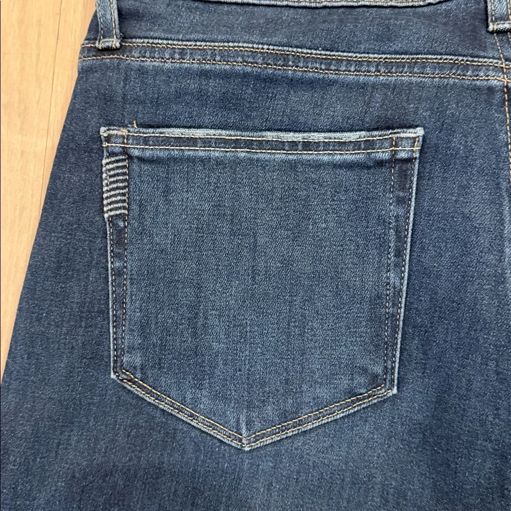 PAIGE Genevieve Dark Blue Flare Jeans,like New, sz 32 - Picture 10 of 12